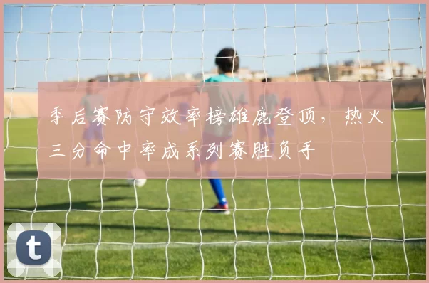 季后赛防守效率榜雄鹿登顶，热火三分命中率成系列赛胜负手